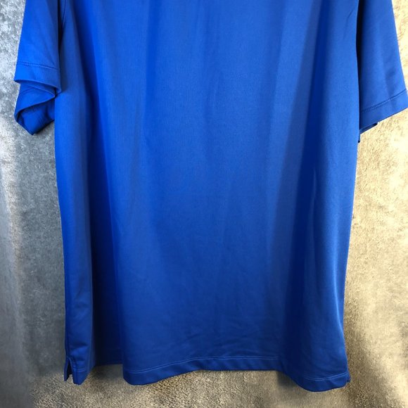 Nike Polo Shirt Men's XL Blue Embroidered Basketball Logo Comfort CI4470-480 - Picture 10 of 12